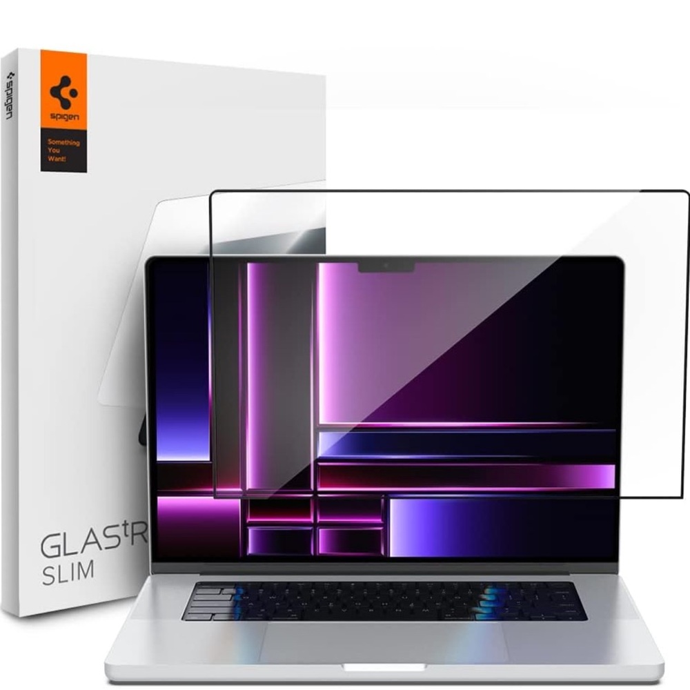 Spigen Tempered Glass Screen Protector GlasTR Slim Designed for MacBook Pro 16"